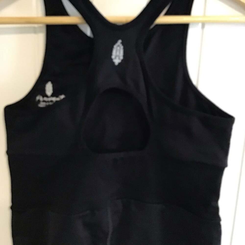 Free People Movement Every Single Time Runsie Black Athletic Romper Sz M / L - Picture 7 of 10
